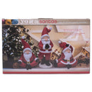 Mark Feldstein & Associates Yoga Santa Rosy Red 6 x 3 Terra Cotta Christmas Holiday Figurines Set of 3