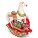 Mark Feldstein & Associates Rocking Horse Countdown White 11 inch Resin Stone Holiday D‚âàŒ©cor Advent Calendar