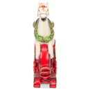 Mark Feldstein & Associates Rocking Horse Countdown White 11 inch Resin Stone Holiday D‚âàŒ©cor Advent Calendar