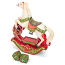 Mark Feldstein & Associates Rocking Horse Countdown White 11 inch Resin Stone Holiday D‚âàŒ©cor Advent Calendar