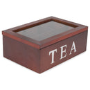 Mark Feldstein and Associates Window Display Wooden Tea Chest 6 Compartment