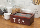 Mark Feldstein and Associates Window Display Wooden Tea Chest 6 Compartment