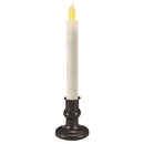 LED Taper Classic White 7 inch Acrylic Flameless Candles Set of 6 with Timer