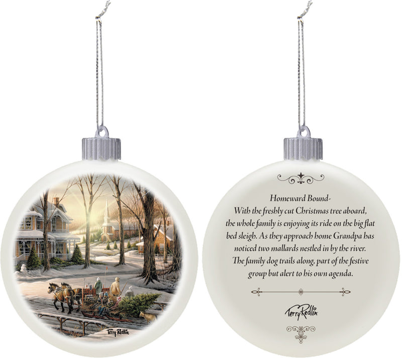 Mark Feldstein & Associates Wild Wings Classic White 3.25 inch Porcelain Holiday Tree Ornaments Set of 3