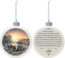 Mark Feldstein & Associates Wild Wings Classic White 3.25 inch Porcelain Holiday Tree Ornaments Set of 3