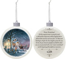Mark Feldstein & Associates Wild Wings Classic White 3.25 inch Porcelain Holiday Tree Ornaments Set of 3