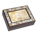 Congratulations 50th Anniversary Mother of Pearl Amber Music Box Plays You Light Up My Life