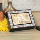 Congratulations 50th Anniversary Mother of Pearl Amber Music Box Plays You Light Up My Life