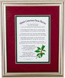 Mooney TunCo Inc Merry Christmas from Heaven Framed Print