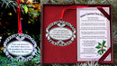 Merry Christmas from Heaven Pewter Keepsake Ornament with Poem in Gift Box