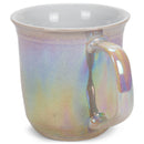 Purple With Cream Glossy Rainbow Glaze 17 ounce Stoneware Coffee Cup Mugs Set of 4
