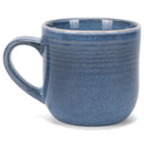 Elanze Designs Cobalt Blue Glossy Rainbow Reactive Glaze 17 ounce Stoneware Coffee Cup Mugs Set of 4