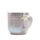 Elanze Designs Grey Glossy Iridescent Rainbow Reactive Glaze 17 ounce Stoneware Coffee Cup Mugs Set of 4