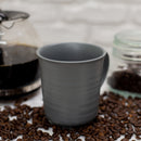 Black Matte Glaze Finish 17 ounce Stoneware Coffee Cup Mugs Set of 4