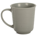 Grey Matte Glaze Finish 17 ounce Stoneware Coffee Cup Mugs Set of 4