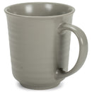 Grey Matte Glaze Finish 17 ounce Stoneware Coffee Cup Mugs Set of 4