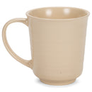 Cream Matte Glaze Finish 17 ounce Stoneware Coffee Cup Mugs Set of 4