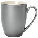 Grey Glossy Finish 10 ounce New Bone China Coffee Cup Mugs Set of 4