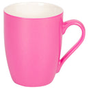 Princess Pink Glossy Finish 10 Oz. New Bone China Coffee Cup Mug Set of 4