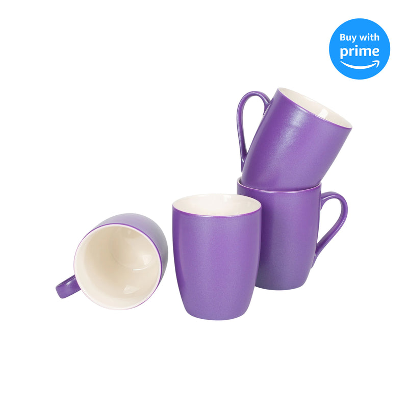 Complete set of Passion Purple Glossy Coffee Mug