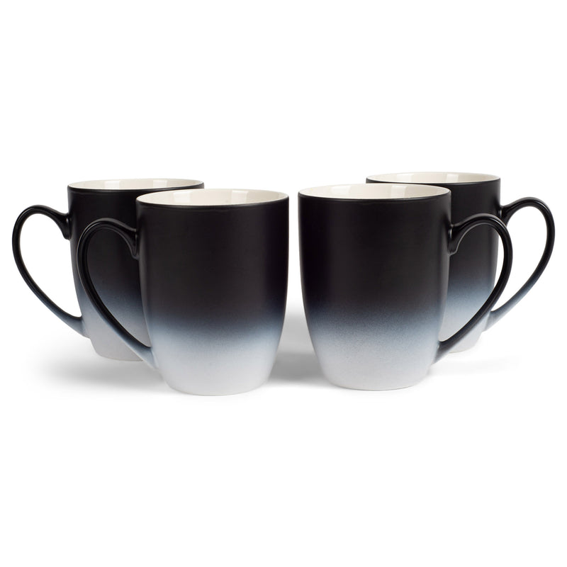two-colors matte glaze mugs - Black