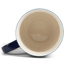two-colors matte glaze mugs - Blue