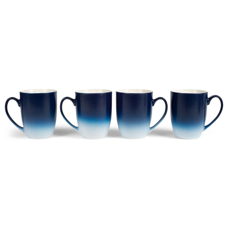 two-colors matte glaze mugs - Blue