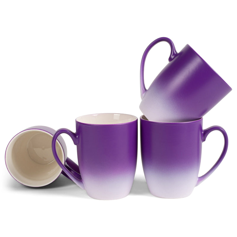 two-colors matte glaze mugs - Purple