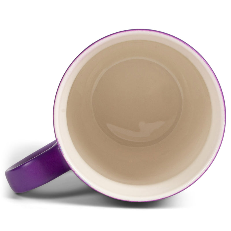 two-colors matte glaze mugs - Purple