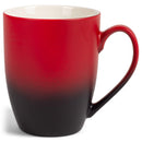 two-colors matte glaze mugs - Red