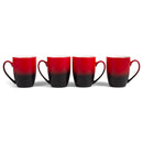 two-colors matte glaze mugs - Red