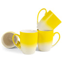 two-colors matte glaze mugs - Yellow