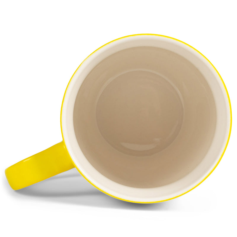 two-colors matte glaze mugs - Yellow