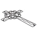 Dicksons Floral Open Intricate Black 17.5 Inch Metal Decorative Hanging Wall Cross
