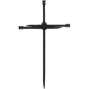 Dicksons Medium Three Driven Nails Brown Rust Look 10.5 Metal Wall Cross