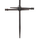 Dicksons Small Three Driven Nails Brown Rust Look 8.5 Metal Wall Cross