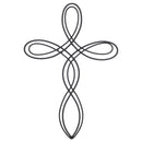 Dicksons Open Oval Flowing Metal 16 inch Decorative Wall Cross