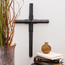 Patina Bronze 15 x 12 inch Metal Wall Cross
