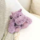 DEMDACO Livia Mellow Fellows Hippo Friend Lavender Childrens Plush Stuffed Animal Toy
