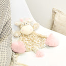 DEMDACO Sadie Giraffe Pale Pink Childrens Plush Rattle Blankie
