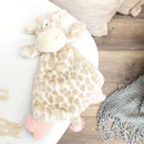 DEMDACO Sadie Giraffe Pale Pink Childrens Plush Rattle Blankie