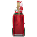 Cottage Garden Rocking Horse Gears Red 9 inch Wood Musical Holiday Figurine Plays We With You A Merry Christmas