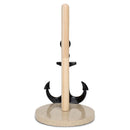 Elanze Designs Nautical Anchor 12 inch Resin and Wood Paper Towel Holder