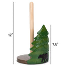 Elanze Designs Forest and Bear 12 inch Resin and Wood Paper Towel Holder