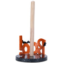Elanze Designs Boo Bat 12 inch Resin and Wood Halloween Paper Towel Holder