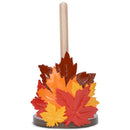 Elanze Designs Fall Leaves 12 inch Resin and Wood Harvest Paper Towel Holder