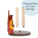 Elanze Designs Fall Leaves 12 inch Resin and Wood Harvest Paper Towel Holder