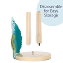 Elanze Designs Turtle Ocean Wave 12 inch Resin and Wood Paper Towel Holder