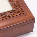 Sister Woodgrain Ornate Music Box Plays Wonderful World