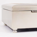 Wings of Gold Loved One Watching Silvertone Gold Inlay Music Box Plays Wind Beneath My Wings